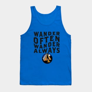 Wander Often Wander Always - Outdoor Camping Tshirt Tank Top